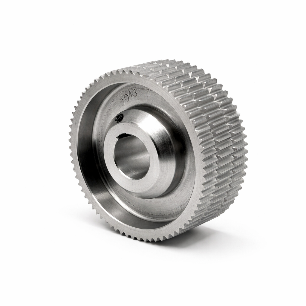 Steel feed roller with dust grooves, 50 mm